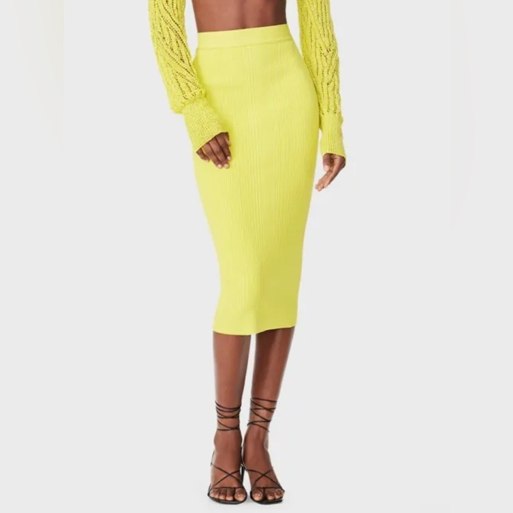 Herve Leger forever 21
bodycon Variegated Rib Midi Pencil Skirt  size L